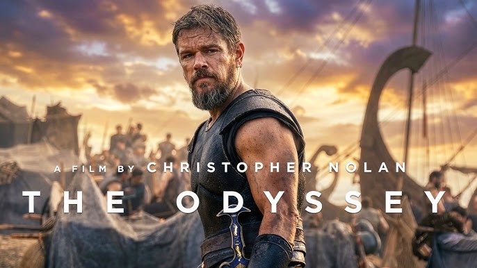 Promotional poster for the new movie The Odyssey